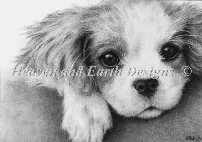 Diamond Painting Canvas - Mini Little Puppy - Click Image to Close